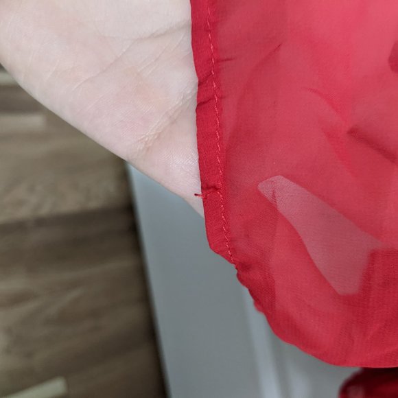 Red Bridesmaids Dress (Dessy Style 2894) - Picture 8 of 9